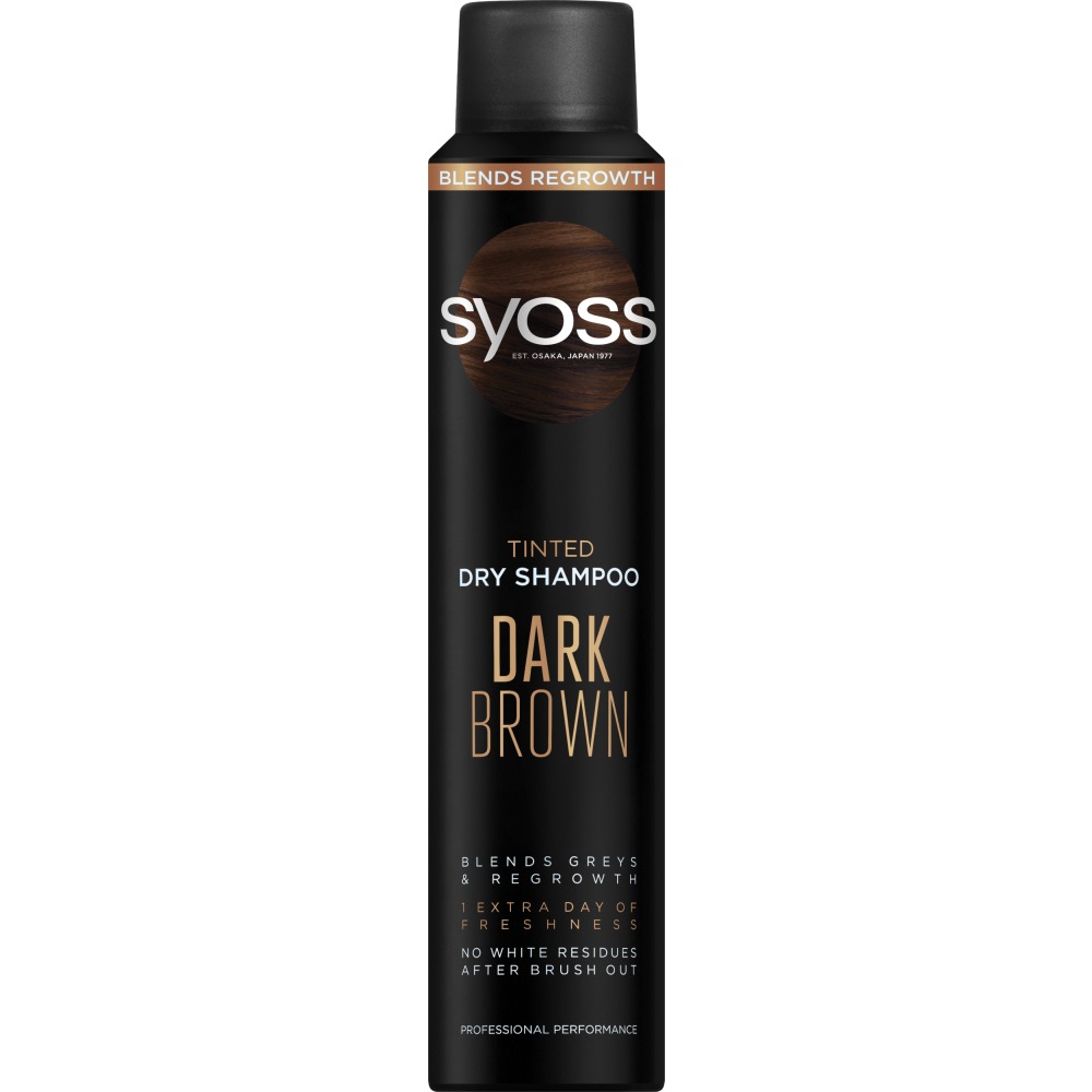 Tinted Dry Shampoo Dark Brown suchy szampon do włosów ciemnych odświeżający i koloryzujący Ciemny Brąz 200ml