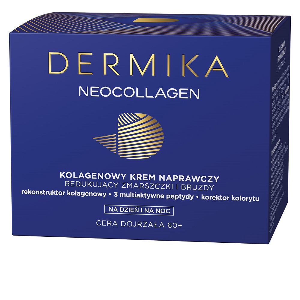 Neocollagen 60+ kolagenowy krem naprawczy do redukcji zmarszczek i bruzd na dzień i na noc 50ml